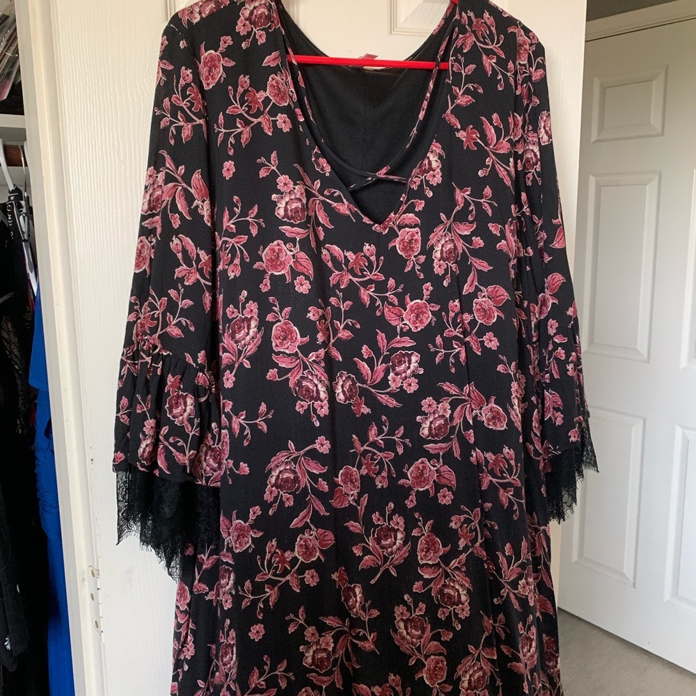 floral swing dress